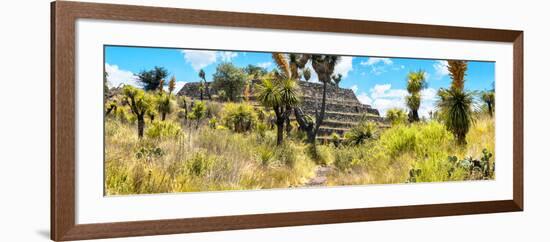 ¡Viva Mexico! Panoramic Collection - Pyramid of Cantona Archaeological Site-Philippe Hugonnard-Framed Photographic Print