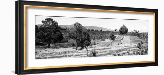 ¡Viva Mexico! Panoramic Collection - Pyramid of Cantona - Puebla III-Philippe Hugonnard-Framed Photographic Print