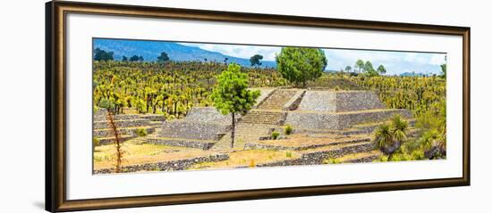 ¡Viva Mexico! Panoramic Collection - Pyramid of Cantona - Puebla IV-Philippe Hugonnard-Framed Photographic Print