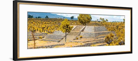 ¡Viva Mexico! Panoramic Collection - Pyramid of Cantona - Puebla VI-Philippe Hugonnard-Framed Photographic Print