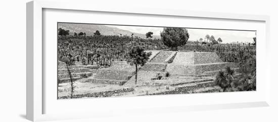 ¡Viva Mexico! Panoramic Collection - Pyramid of Cantona - Puebla VII-Philippe Hugonnard-Framed Photographic Print