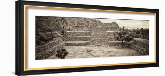 ¡Viva Mexico! Panoramic Collection - Pyramid of Cantona - Puebla-Philippe Hugonnard-Framed Photographic Print