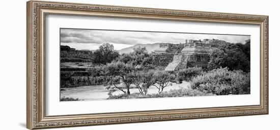 ¡Viva Mexico! Panoramic Collection - Pyramid of Monte Alban I-Philippe Hugonnard-Framed Photographic Print