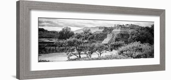 ¡Viva Mexico! Panoramic Collection - Pyramid of Monte Alban I-Philippe Hugonnard-Framed Photographic Print