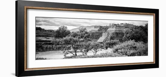 ¡Viva Mexico! Panoramic Collection - Pyramid of Monte Alban I-Philippe Hugonnard-Framed Photographic Print