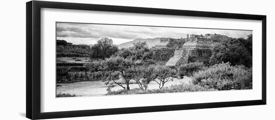 ¡Viva Mexico! Panoramic Collection - Pyramid of Monte Alban I-Philippe Hugonnard-Framed Photographic Print