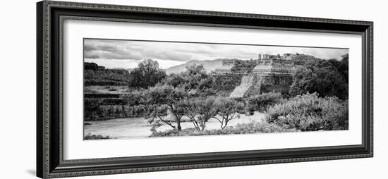 ¡Viva Mexico! Panoramic Collection - Pyramid of Monte Alban I-Philippe Hugonnard-Framed Photographic Print