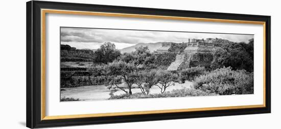 ¡Viva Mexico! Panoramic Collection - Pyramid of Monte Alban I-Philippe Hugonnard-Framed Photographic Print