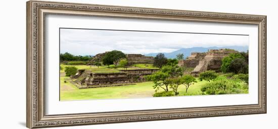 ¡Viva Mexico! Panoramic Collection - Pyramid of Monte Alban II-Philippe Hugonnard-Framed Photographic Print