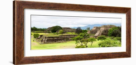 ¡Viva Mexico! Panoramic Collection - Pyramid of Monte Alban II-Philippe Hugonnard-Framed Photographic Print