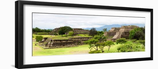 ¡Viva Mexico! Panoramic Collection - Pyramid of Monte Alban II-Philippe Hugonnard-Framed Photographic Print