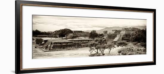 ¡Viva Mexico! Panoramic Collection - Pyramid of Monte Alban III-Philippe Hugonnard-Framed Photographic Print