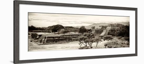 ¡Viva Mexico! Panoramic Collection - Pyramid of Monte Alban III-Philippe Hugonnard-Framed Photographic Print