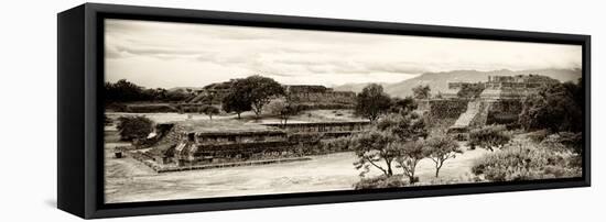 ¡Viva Mexico! Panoramic Collection - Pyramid of Monte Alban III-Philippe Hugonnard-Framed Premier Image Canvas