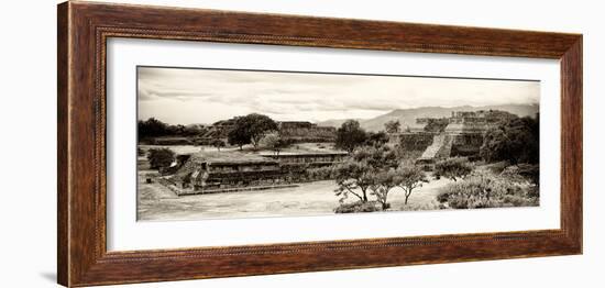 ¡Viva Mexico! Panoramic Collection - Pyramid of Monte Alban III-Philippe Hugonnard-Framed Photographic Print