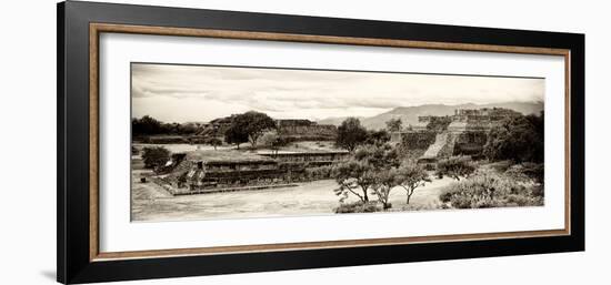 ¡Viva Mexico! Panoramic Collection - Pyramid of Monte Alban III-Philippe Hugonnard-Framed Photographic Print