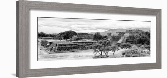 ¡Viva Mexico! Panoramic Collection - Pyramid of Monte Alban IV-Philippe Hugonnard-Framed Photographic Print