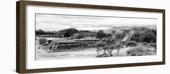 ¡Viva Mexico! Panoramic Collection - Pyramid of Monte Alban IV-Philippe Hugonnard-Framed Photographic Print