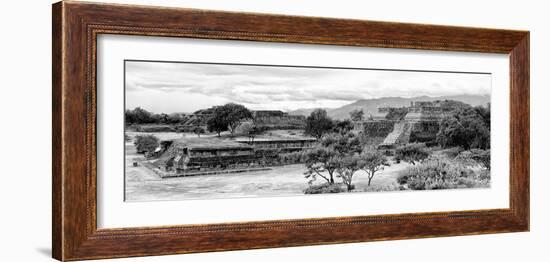 ¡Viva Mexico! Panoramic Collection - Pyramid of Monte Alban IV-Philippe Hugonnard-Framed Photographic Print