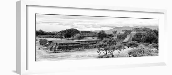 ¡Viva Mexico! Panoramic Collection - Pyramid of Monte Alban IV-Philippe Hugonnard-Framed Photographic Print