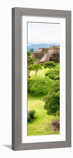 ¡Viva Mexico! Panoramic Collection - Pyramid of Monte Alban V-Philippe Hugonnard-Framed Photographic Print