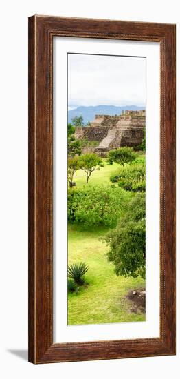 ¡Viva Mexico! Panoramic Collection - Pyramid of Monte Alban V-Philippe Hugonnard-Framed Photographic Print