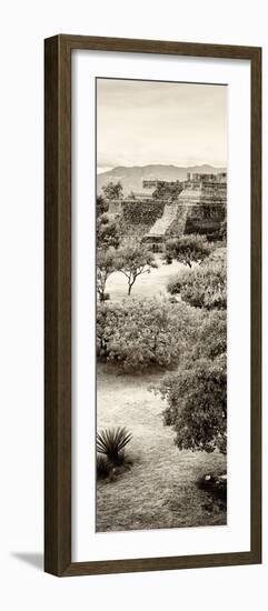 ¡Viva Mexico! Panoramic Collection - Pyramid of Monte Alban VI-Philippe Hugonnard-Framed Photographic Print