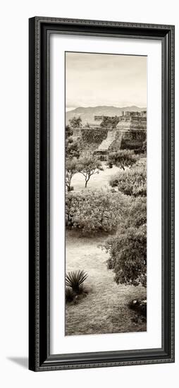 ¡Viva Mexico! Panoramic Collection - Pyramid of Monte Alban VI-Philippe Hugonnard-Framed Photographic Print