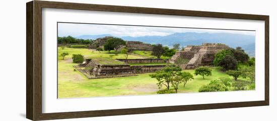 ¡Viva Mexico! Panoramic Collection - Pyramid of Monte Alban VIII-Philippe Hugonnard-Framed Photographic Print