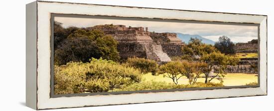 ¡Viva Mexico! Panoramic Collection - Pyramid of Monte Alban with Fall Colors II-Philippe Hugonnard-Framed Premier Image Canvas