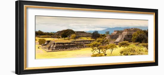 ¡Viva Mexico! Panoramic Collection - Pyramid of Monte Alban with Fall Colors III-Philippe Hugonnard-Framed Photographic Print