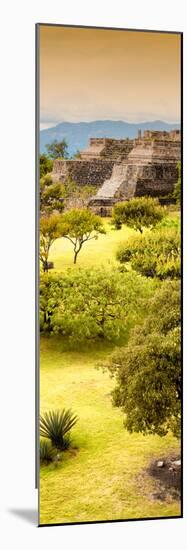 ¡Viva Mexico! Panoramic Collection - Pyramid of Monte Alban with Fall Colors IV-Philippe Hugonnard-Mounted Photographic Print