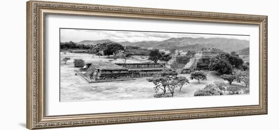 ¡Viva Mexico! Panoramic Collection - Pyramid of Monte Alban X-Philippe Hugonnard-Framed Photographic Print