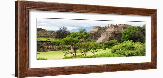 ¡Viva Mexico! Panoramic Collection - Pyramid of Monte Alban-Philippe Hugonnard-Framed Photographic Print