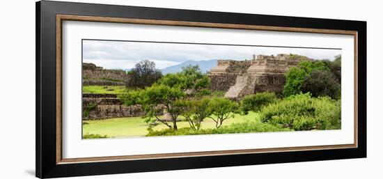 ¡Viva Mexico! Panoramic Collection - Pyramid of Monte Alban-Philippe Hugonnard-Framed Photographic Print