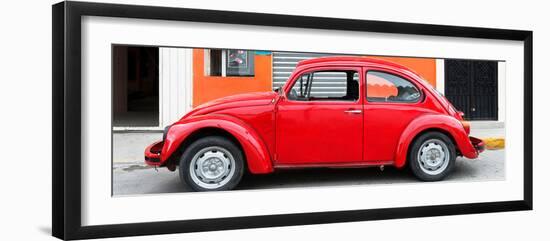 ¡Viva Mexico! Panoramic Collection - Red VW Beetle Car-Philippe Hugonnard-Framed Photographic Print