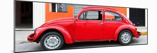¡Viva Mexico! Panoramic Collection - Red VW Beetle Car-Philippe Hugonnard-Mounted Photographic Print