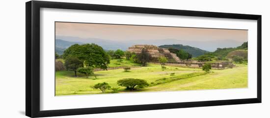 ¡Viva Mexico! Panoramic Collection - Ruins of Monte Alban at Sunset III-Philippe Hugonnard-Framed Photographic Print