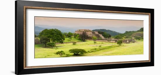 ¡Viva Mexico! Panoramic Collection - Ruins of Monte Alban at Sunset III-Philippe Hugonnard-Framed Photographic Print