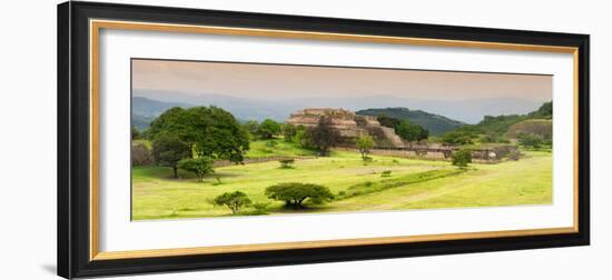 ¡Viva Mexico! Panoramic Collection - Ruins of Monte Alban at Sunset III-Philippe Hugonnard-Framed Photographic Print