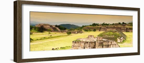 ¡Viva Mexico! Panoramic Collection - Ruins of Monte Alban at Sunset-Philippe Hugonnard-Framed Photographic Print