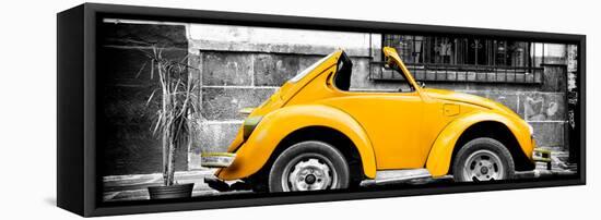 ¡Viva Mexico! Panoramic Collection - Small Gold VW Beetle Car-Philippe Hugonnard-Framed Premier Image Canvas