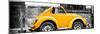 ¡Viva Mexico! Panoramic Collection - Small Gold VW Beetle Car-Philippe Hugonnard-Mounted Photographic Print