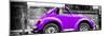 ¡Viva Mexico! Panoramic Collection - Small Purple VW Beetle Car-Philippe Hugonnard-Mounted Photographic Print