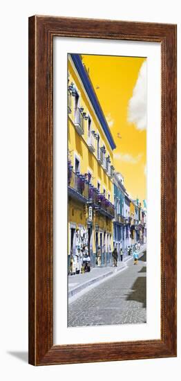 ¡Viva Mexico! Panoramic Collection - Street Colors Guanajuato II-Philippe Hugonnard-Framed Photographic Print