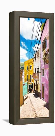 ¡Viva Mexico! Panoramic Collection - Street Scene Guanajuato-Philippe Hugonnard-Framed Premier Image Canvas