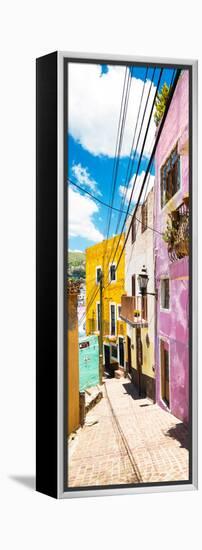 ¡Viva Mexico! Panoramic Collection - Street Scene Guanajuato-Philippe Hugonnard-Framed Premier Image Canvas