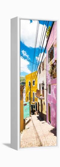 ¡Viva Mexico! Panoramic Collection - Street Scene Guanajuato-Philippe Hugonnard-Framed Premier Image Canvas