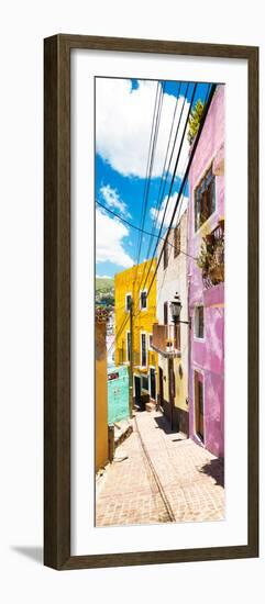 ¡Viva Mexico! Panoramic Collection - Street Scene Guanajuato-Philippe Hugonnard-Framed Photographic Print