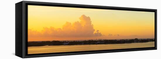 ¡Viva Mexico! Panoramic Collection - Sunset over Cancun-Philippe Hugonnard-Framed Premier Image Canvas